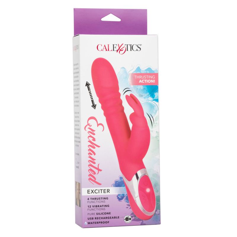 Вібратор кролик з ротацією та фрикціями CalExotics Enchanted Exciter
