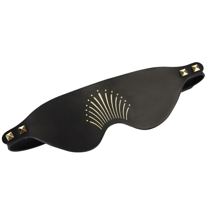 Кожаная маска на глаза Zalo Blindfolds Black