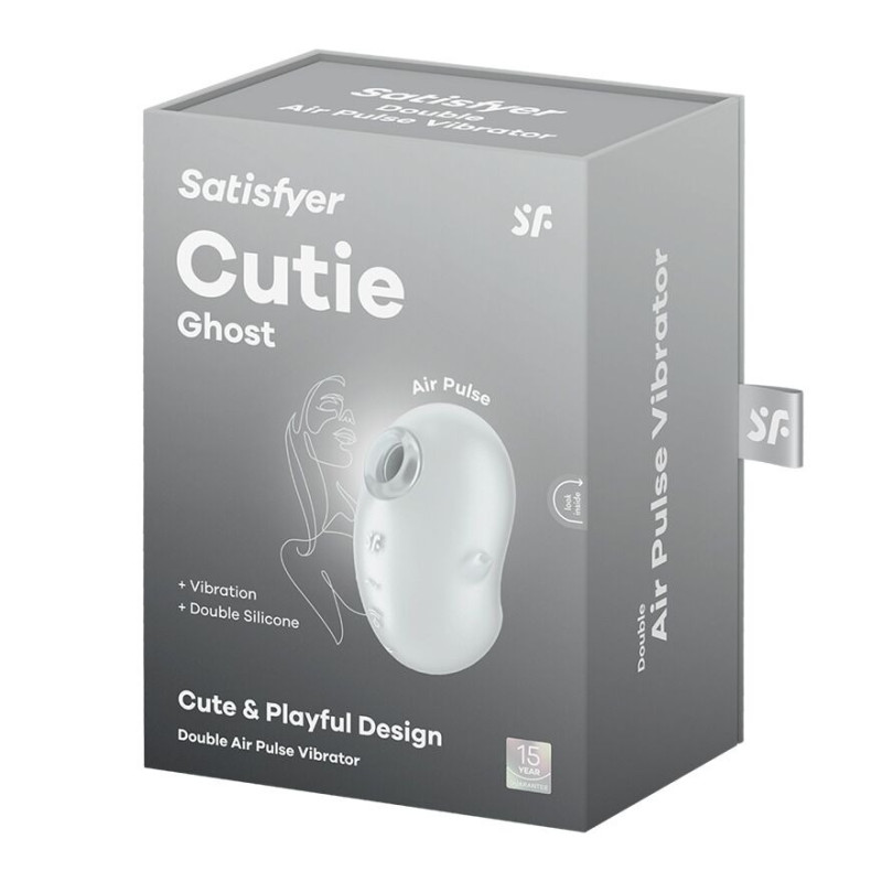 Вакуумний кліторальний стимулятор з вібрацією Satisfyer Cutie Ghost