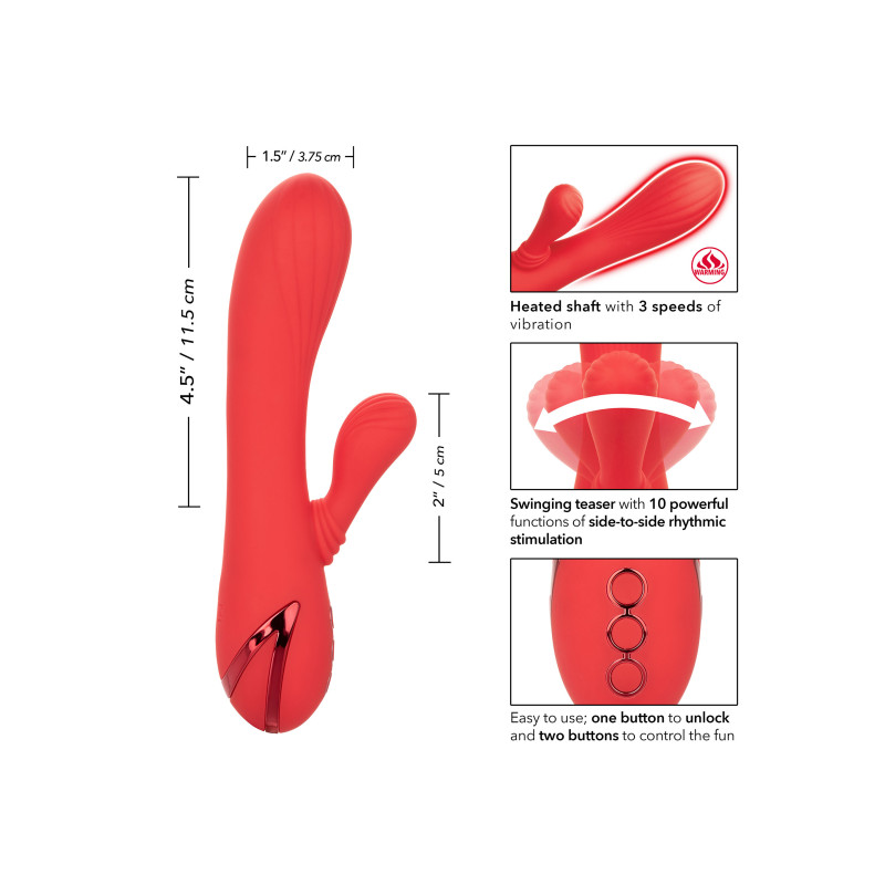 Вібратор кролик з підігрівом CalExotics Palisades Passion