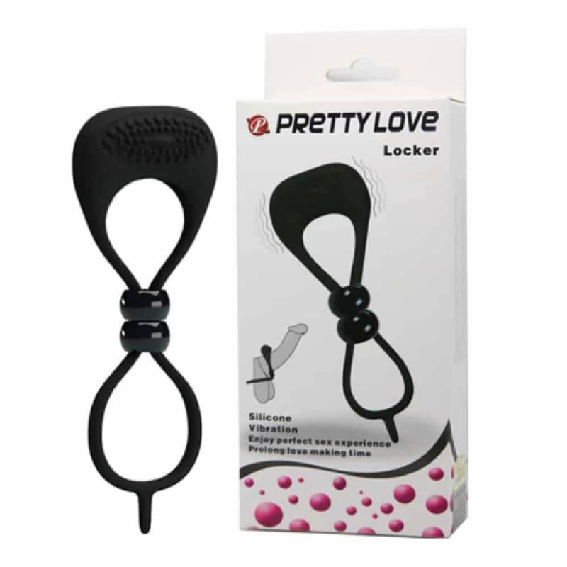 Ерекційне віброласо з подвійною фіксацією Pretty Love Locker