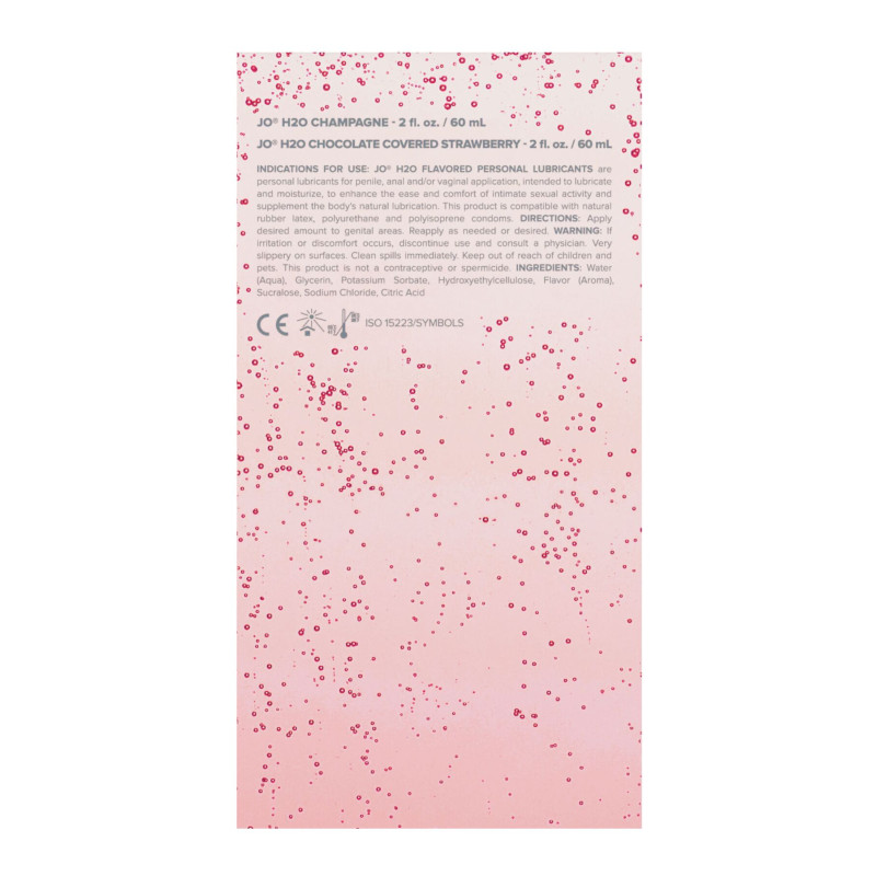 Набор съедобных лубрикантов System JO Sweet&Bubbly - Champagne & Chocolate Covered Strawberry