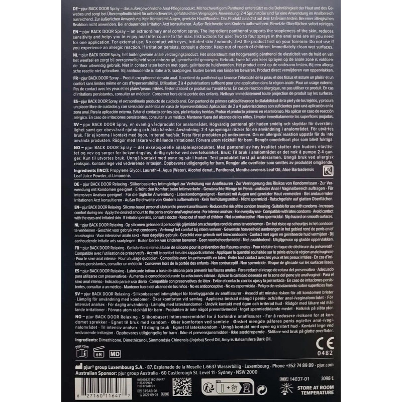 Подарочный набор pjur BACK DOOR Value Pack