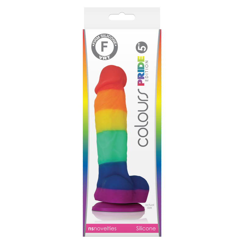 Радужный фаллоимитатор NS Novelties Colours Pride Edition