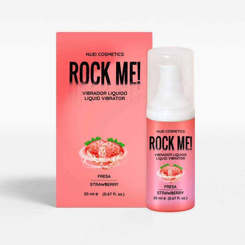 Рідкий вібратор Nuei ROCK ME! зі смаком полуниці