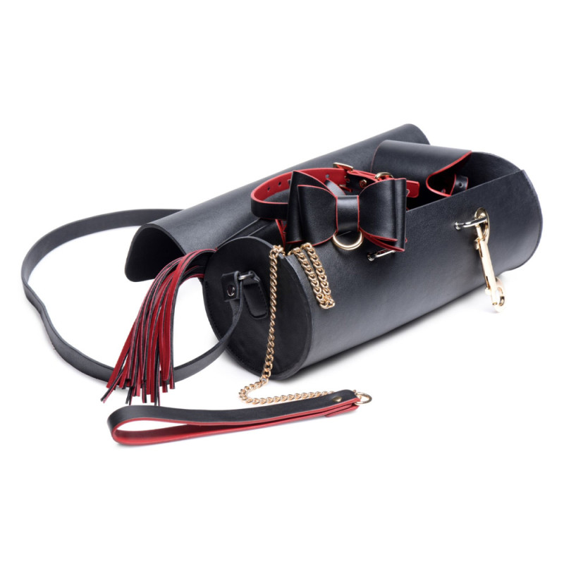 Набор-сумочка БДСМ на 8 предметов Master Series Bow Luxury BDSM Set With Travel Bag