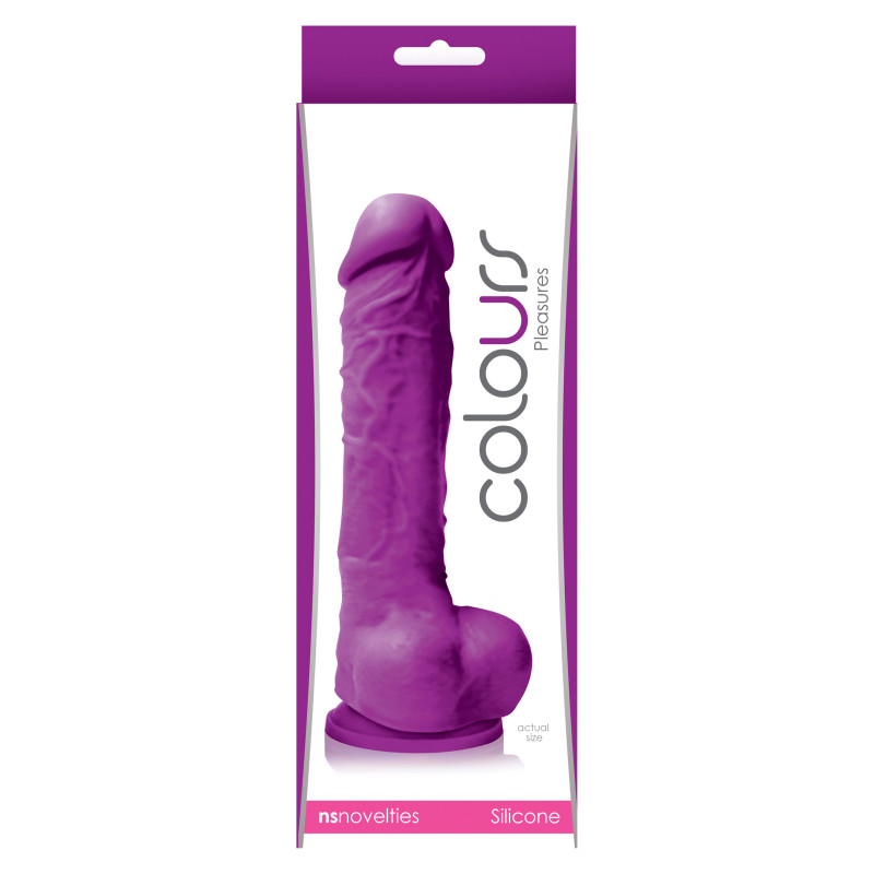 Фаллоимитатор на присоске Colours Pleasures Purple