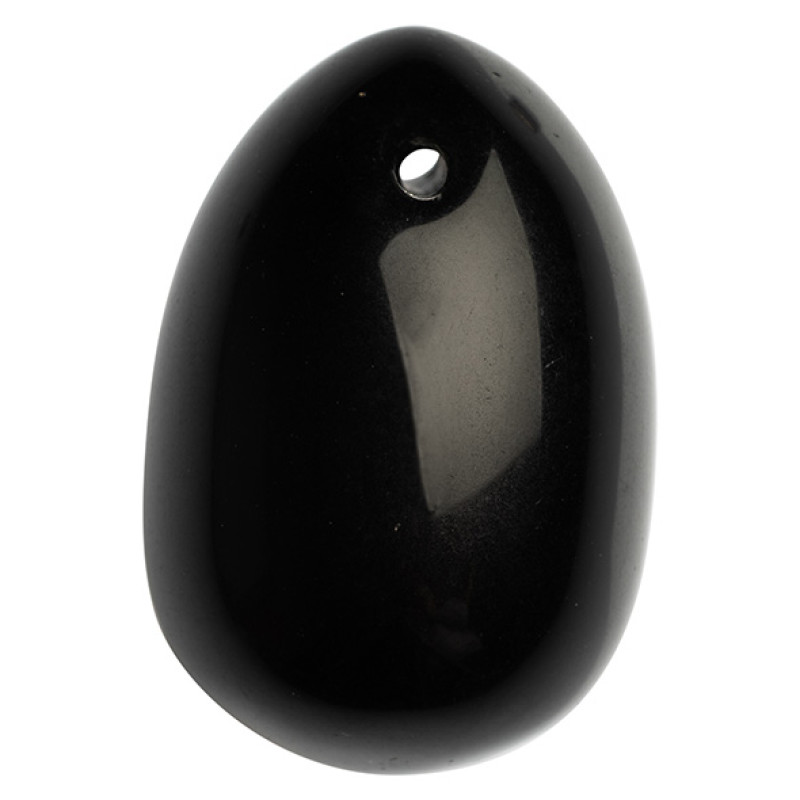Вагинальное яйцо из натурального камня  Yoni Egg Черный Обсидиан