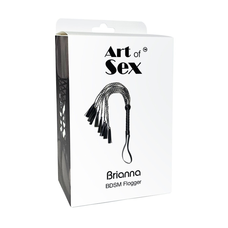 Ажурный флоггер из эко-кожи Art of Sex - Brianna