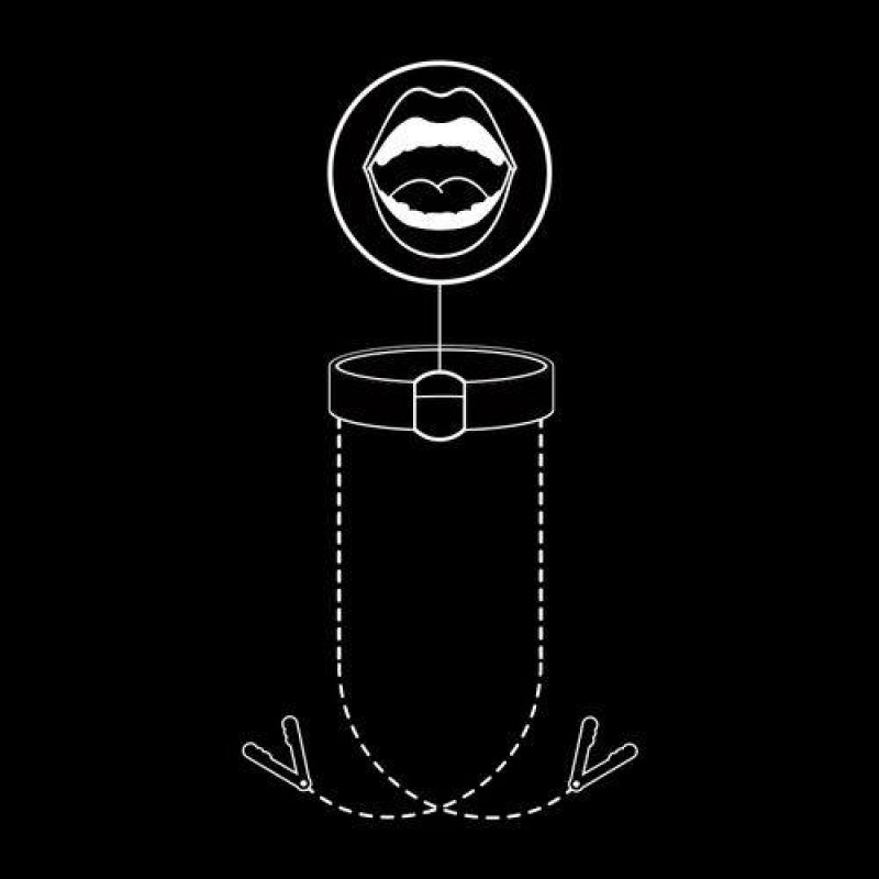 Кляп з зажимами на соски Fetish Submissive