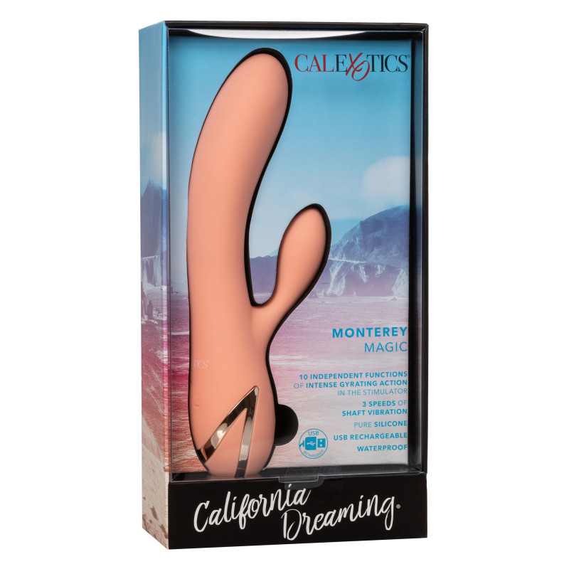Вібратор кролик з пульсуючим відростком CalExotics Monterey Magic