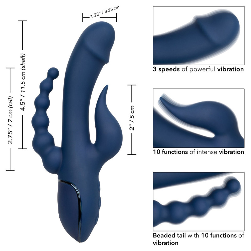 Потрійний вібратор CalExotics Triple Orgasm