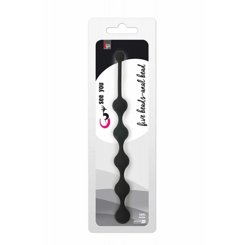 Анальні буси See You Five Beads Anal Black