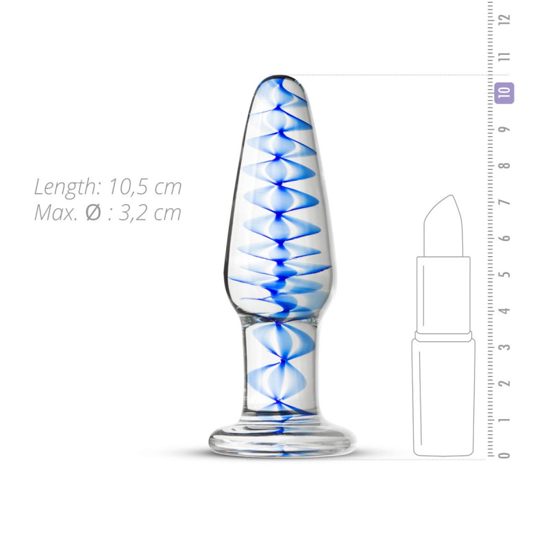 Скляна анальна пробка Gildo Glass Buttplug No.23