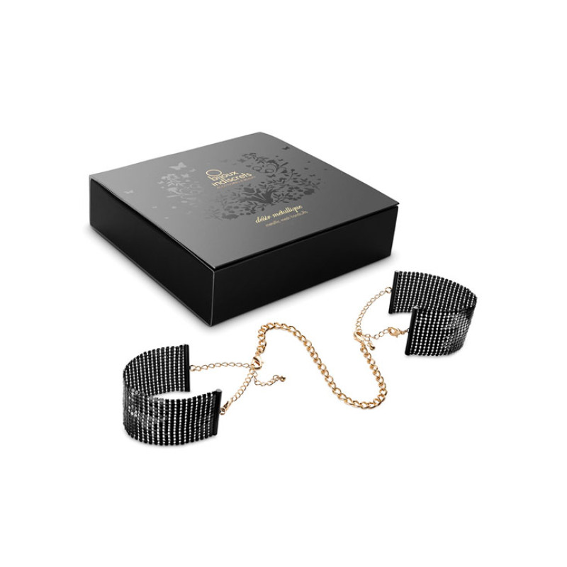 Металеві наручники Desir Metallique Black, Bijoux
