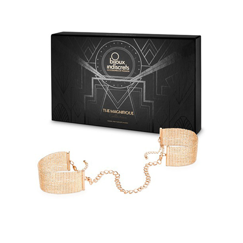 Металеві наручники, Magnifique Handcuffs- Gold, Bijoux