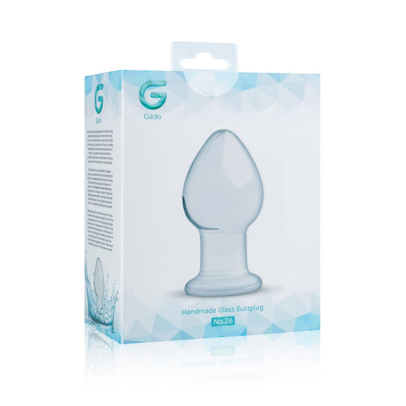 Скляна анальна пробка Gildo Glass Buttplug No.26