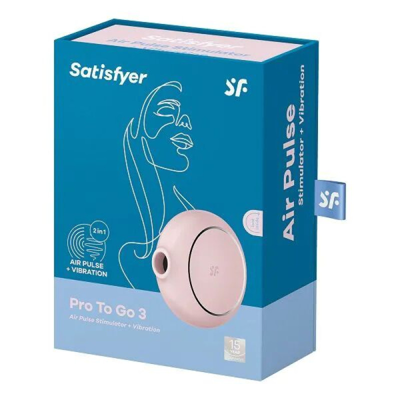 Вакуумний стимулятор з вібрацією Satisfyer Pro To Go 3