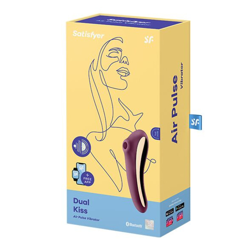 Вакуумний стимулятор з вібрацією Satisfyer Dual Kiss