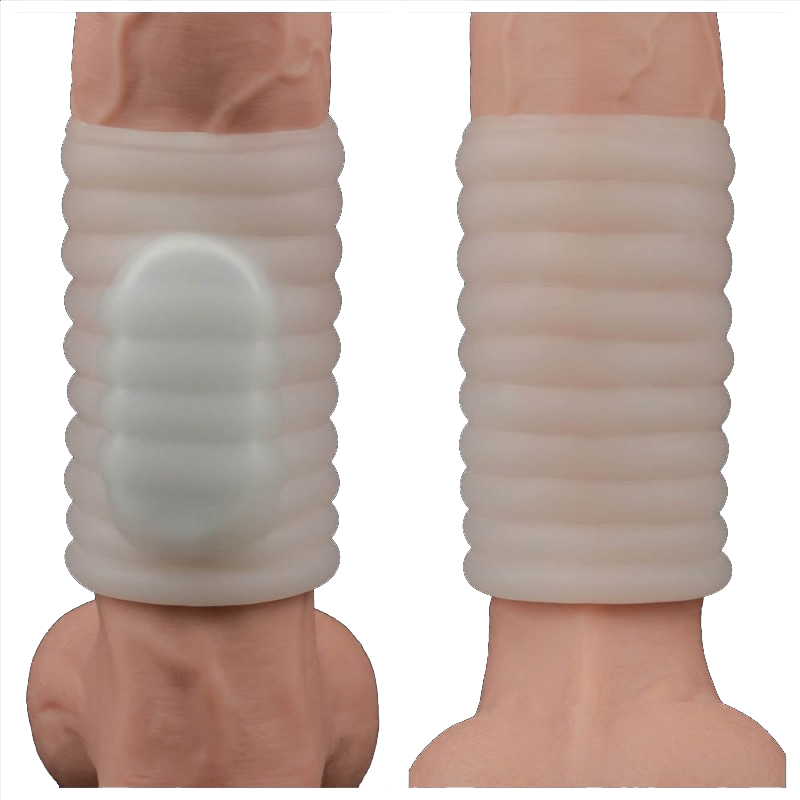 Вібронасадка на член з рельєфом Lovetoy Vibrating Spiral Knights Ring