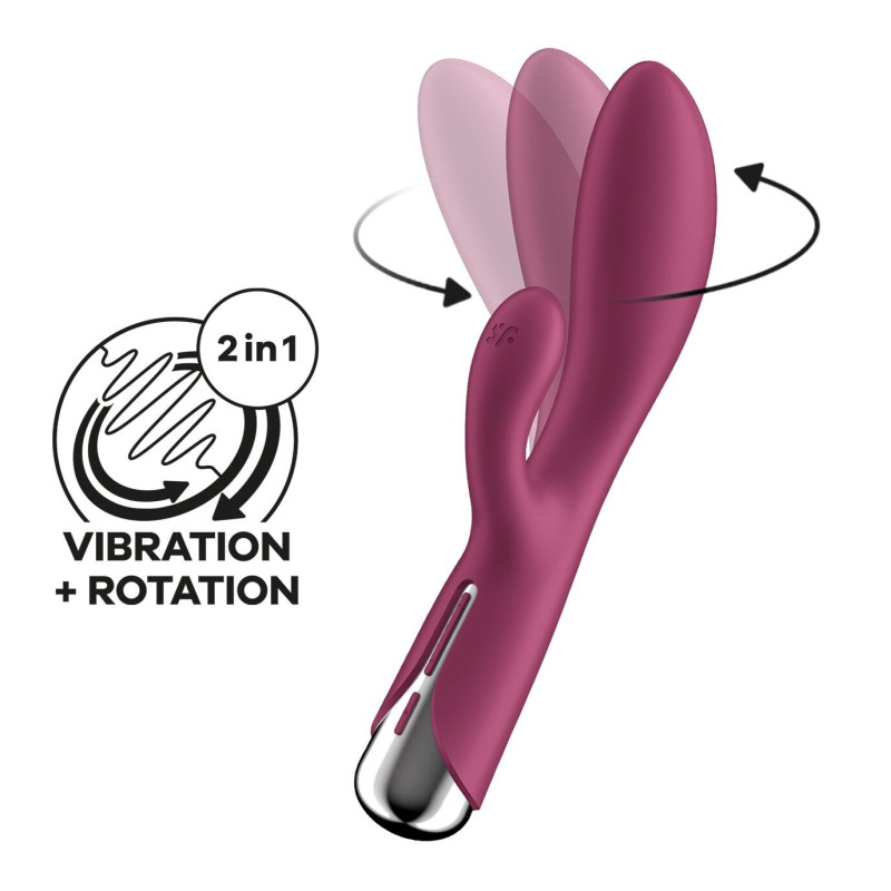 Вібратор кролик з ротацією Satisfyer Spinning Rabbit 1