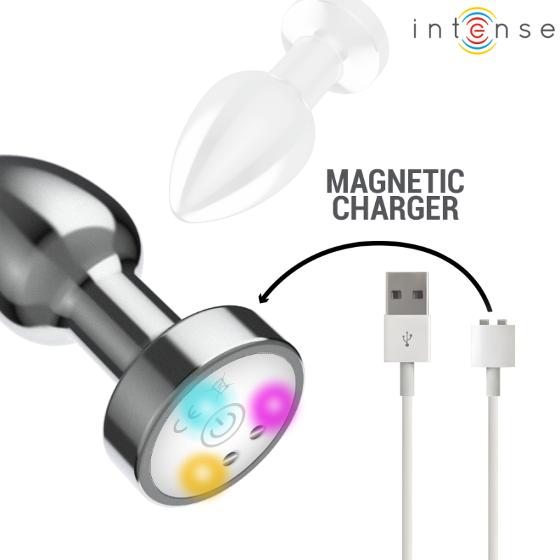 Анальна пробка з LED-підсвіткою та пультом INTENSE LED Metal Anal Plug (Розмір S) Анальна пробка з LED-підсвіткою та пультом INTENSE LED Metal Anal Plug (Розмір S)