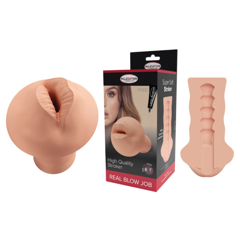 Реалістичний мастурбатор рот Malesation Masturbator Real Blow Job Stroker