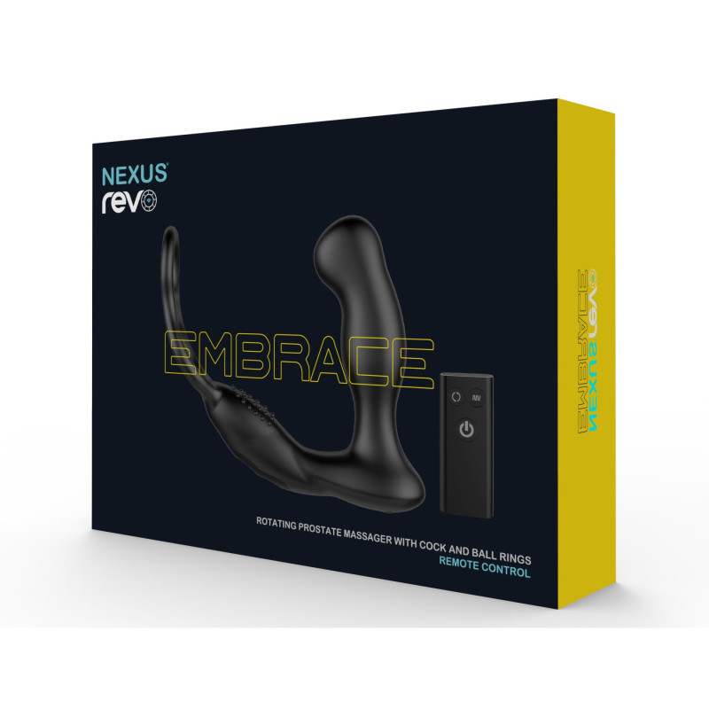 Масажер простати Nexus Revo Embrace з головкою, що обертається, та ерекційним кільцем