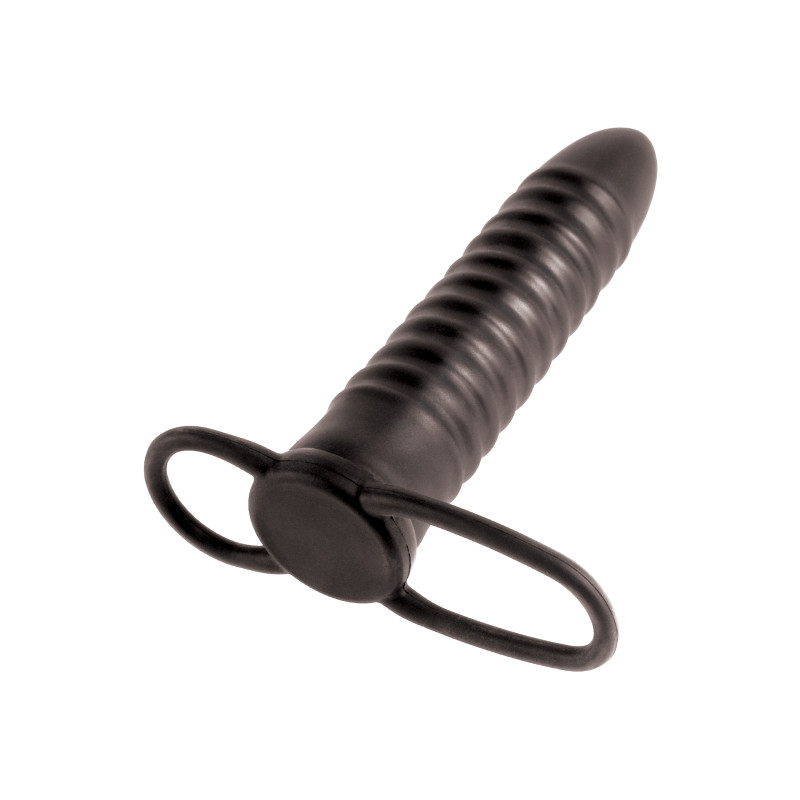 Насадка для двойнойго проникновения Fetish Ribbed Double