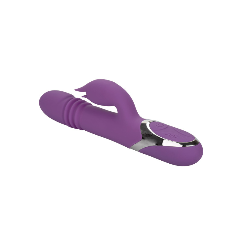 Вибратор кролик с ротацией и фрикциями CalExotics Enchanted Kisser