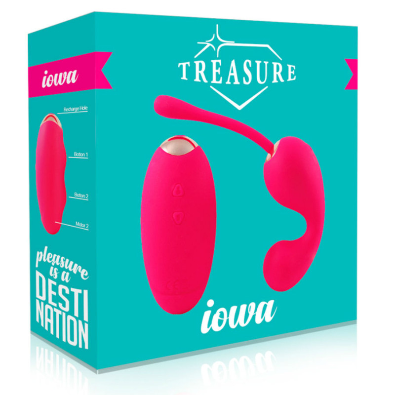 Віброяйце з вібруючим пультом управління IOWA Treasure
