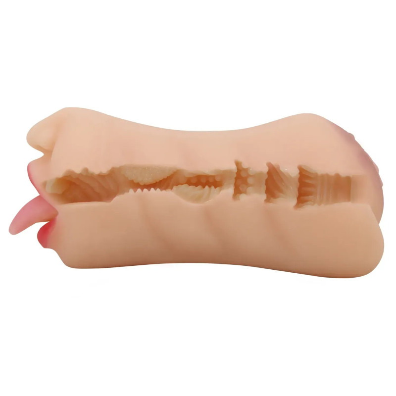 Мастурбатор рот і вагіна двосторонній Crazy Bull Sarah