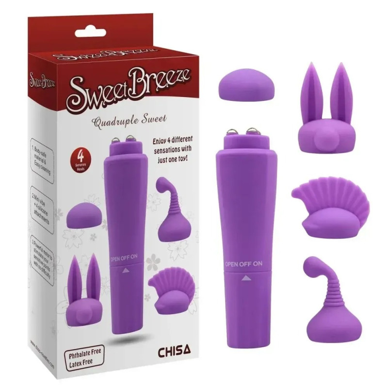 Вібропуля з насадками Chisa Sweet Breeze Вібропуля з насадками Chisa Sweet Breeze