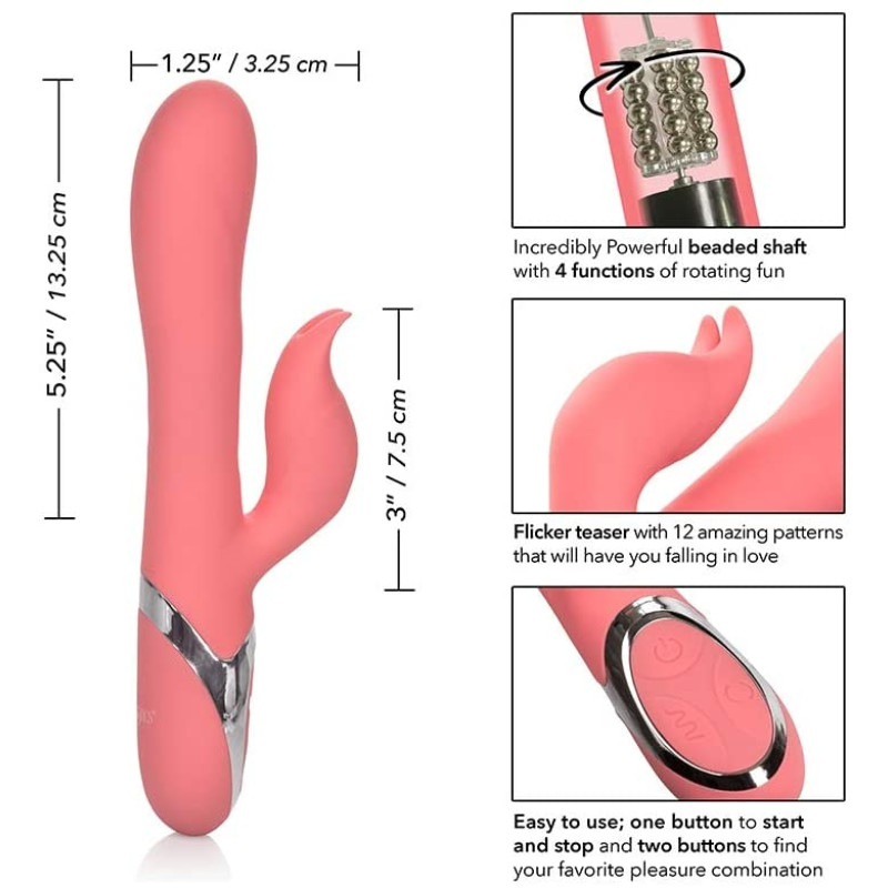 Вибратор кролик с ротацией CalExotics Enchanted Tickler