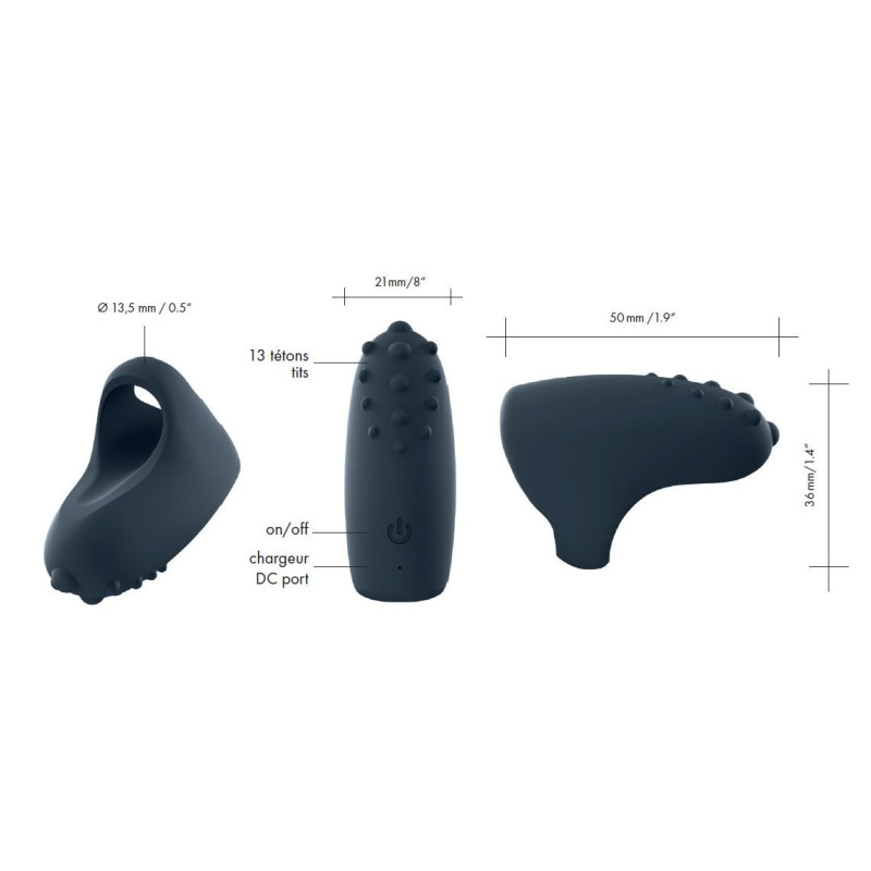Кліторальний вібратор Dorcel MAGIC FINGER Black