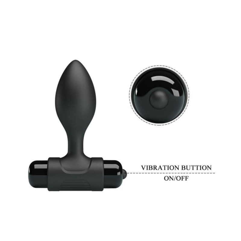Маленькая анальная пробка с вибрацией Butt Plug Pretty Love