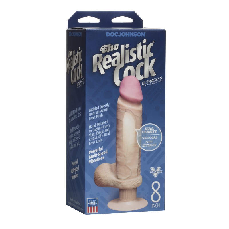 Фалоімітатор з вібрацією Doc Johnson The Realistic Cock ULTRASKYN Vibrating
