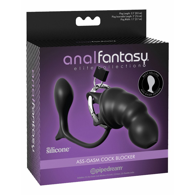Пояс верности с анальной пробкой Fantasy Ass-gasm Cock Blocker