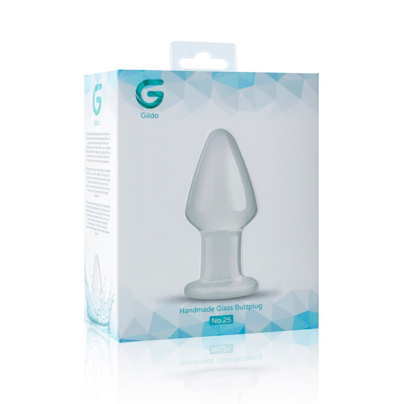 Скляна анальна пробка Gildo Glass Buttplug No.25