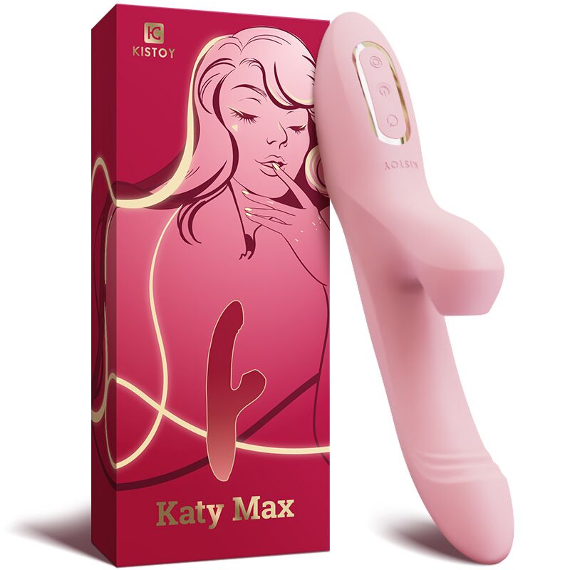 Вакуумний стимулятор з вібрацією та ротацією KisToy Katy Max