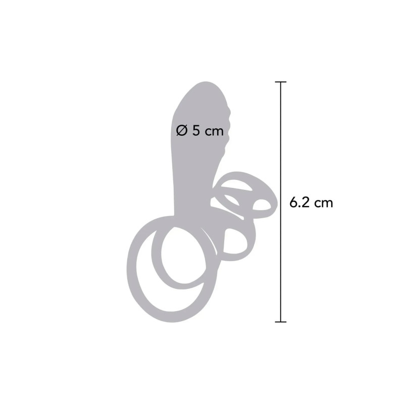 Эрекционное вибро кольцо ToyJoy Halo Halo C-Ring Sleeve