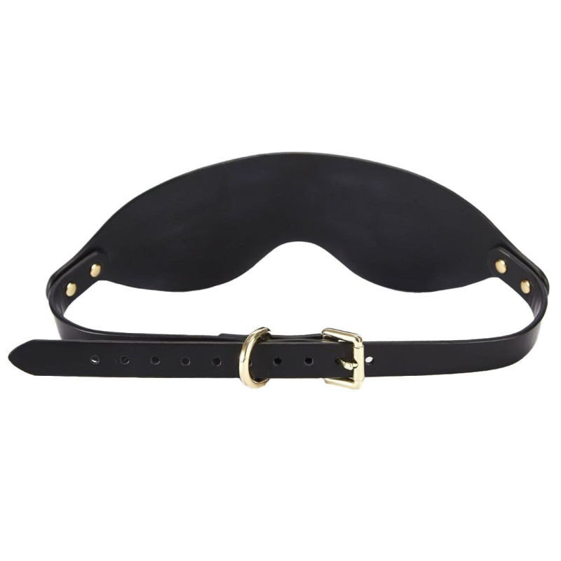 Кожаная маска на глаза Zalo Blindfolds Black