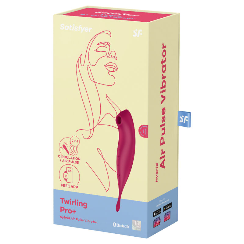 Вакуумный смарт-стимулятор с точечной вибрацией Satisfyer Twirling Pro+