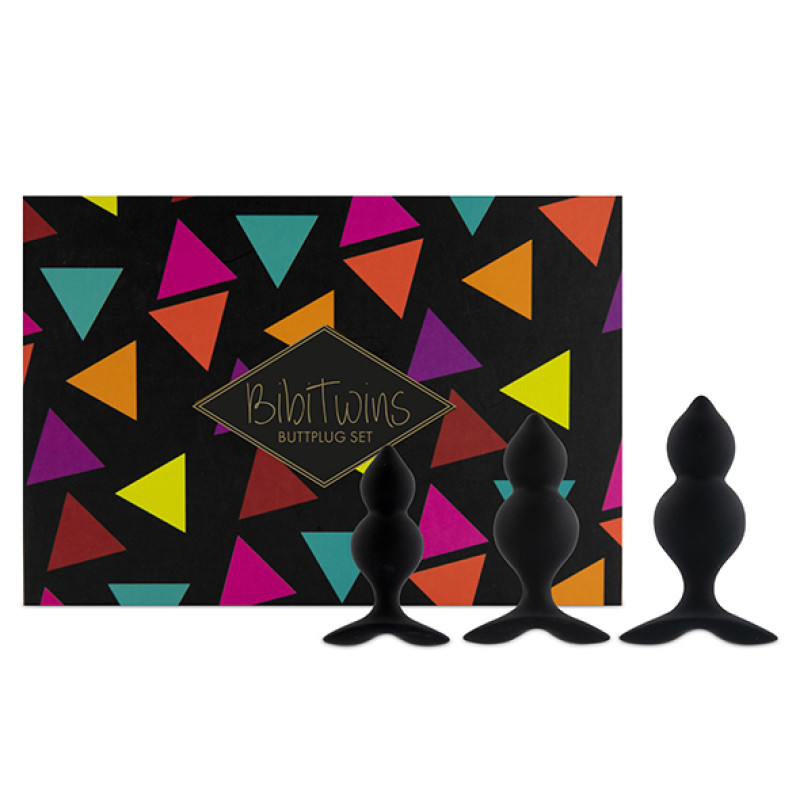 Набір анальних пробок Feelztoys - Bibi Twin Butt Plug Set 3 PCS