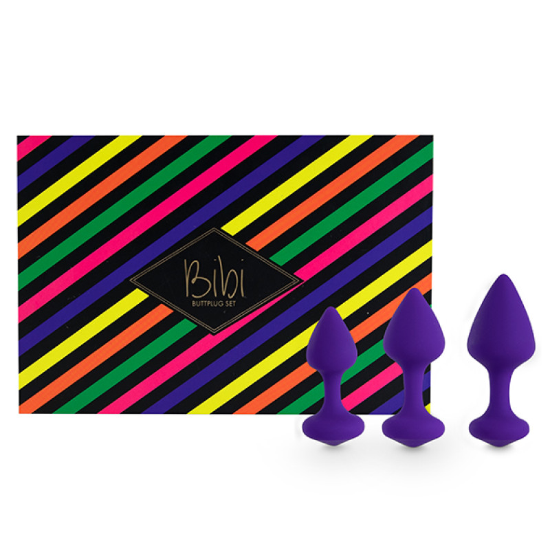 Набір силіконових анальних пробок Feelztoys Bibi Butt Plug Set