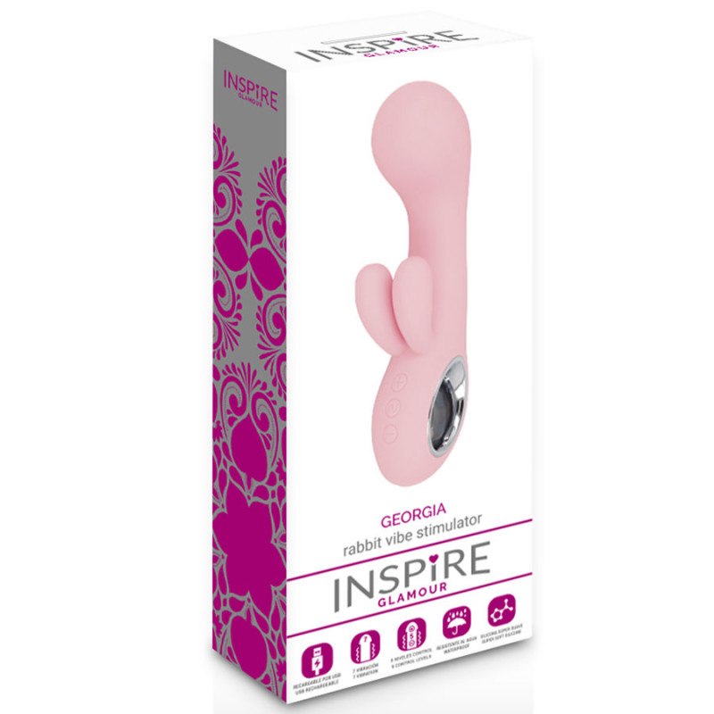Вибратор кролик с двойными ушками INSPIRE GLAMOUR Georgia