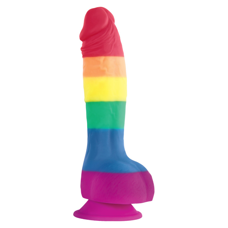 Радужный фаллоимитатор NS Novelties Colours Pride Edition