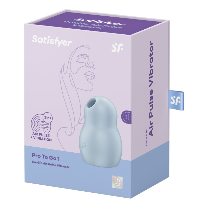 Вакуумний стимулятор з вібрацією Satisfyer Pro To Go 1