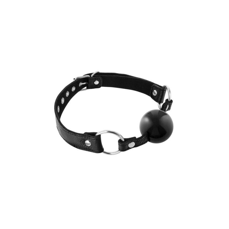 Кляп Fetish Tentation Premium Leather gag with silicone ball