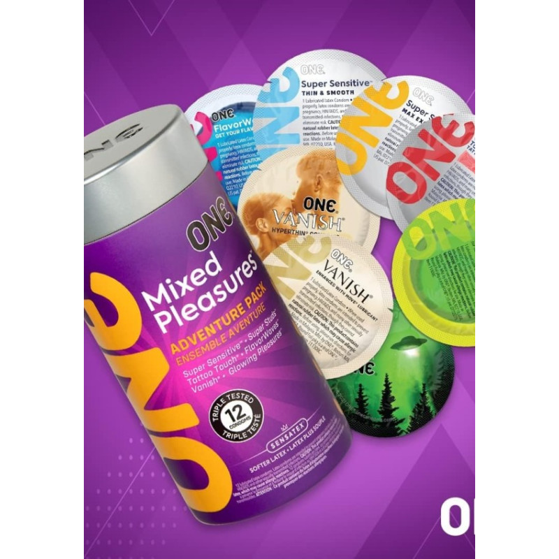 Набір презервативів One Mixed Pleasures 12 шт